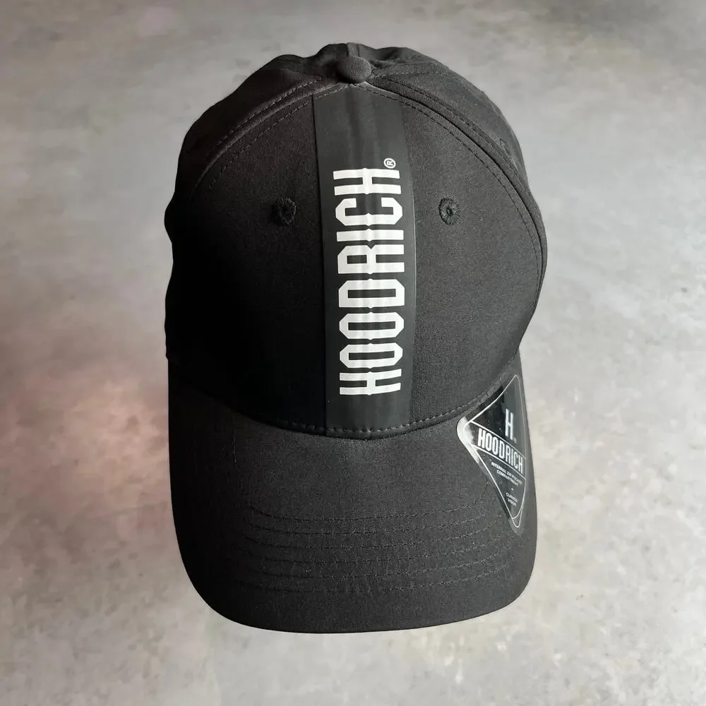 Hoodrich OG Tracks Cap Strapback Internal Zipper Pocket Black Adjustable Hat NWT